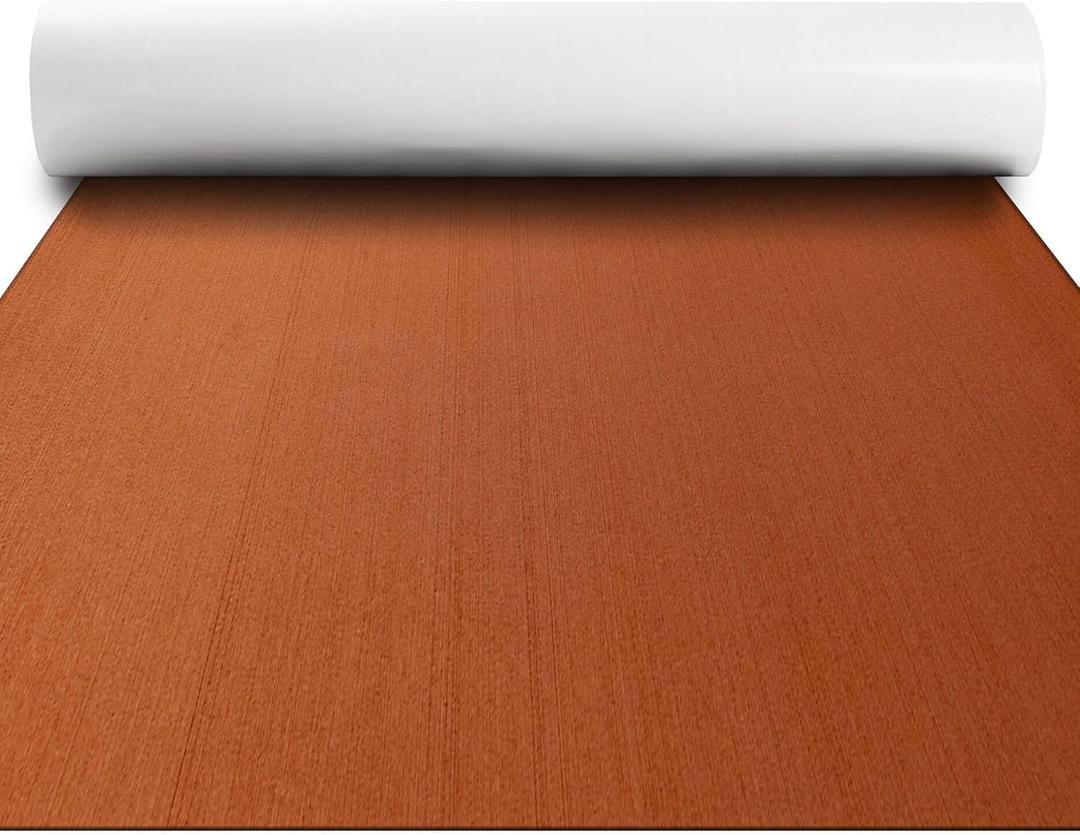 Fullfire Boat Flooring EVA Decking Foam Marine Flooring Camo Marine Mat Sheet Pontoon Boat Motorboat RV Yacht Kayak 94"x47"/23.5"/16" (94" x 16", Brown)