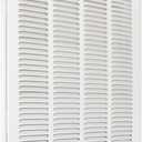 EZ-FLO 16 x 16 Inch (Duct Opening) Return Air Vent Cover for Wall or Ceiling, Solid Steel Return Air Filter Grille, HVAC Vent Cover, White, 61654