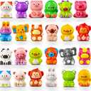 24PCS Animal Party Favor Toys, Stress Relief Fidget Toys for Kids, Goodie Bag Fillers, Classroom Prizes Birthday Gifts for Boys Girls, Stress Relief Fidget Toys (24 Universal Animal)