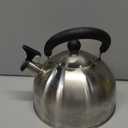 Mr. Coffee Carterton Stainless Steel Whistling Tea Kettle  1.5-Quart Capacity, Mirror Polish Finish, Durable Tea Kettle for Stovetop, Fast Boiling, Easy Pouring