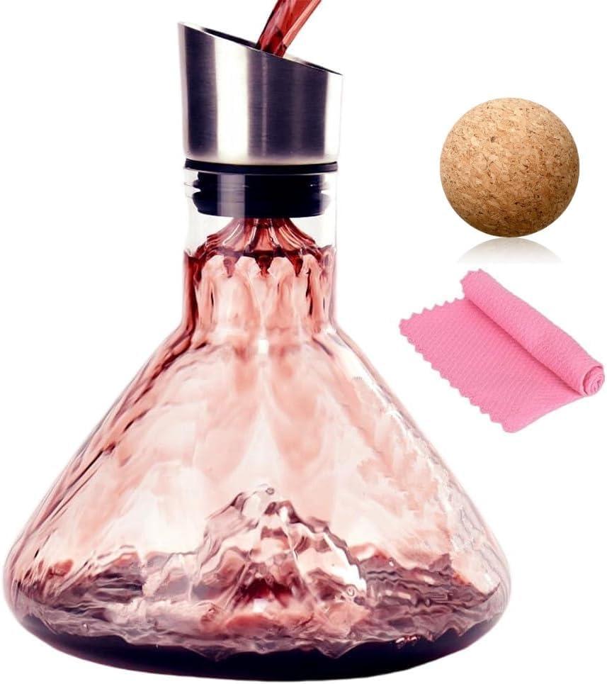 Decanter, Red Carafe, Iceberg base decanter, Decanter gift box, lovers gift box.