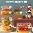 60 PCS Food Storage Containers with Lids Airtight, (30 Lids & 30 Containers) Leak proof Containers Set for Kitchen, Meal Prep, BPA-Free, PVC-Free Plastic, Microwave/Dishwasher Safe, Extra Labels & Pen