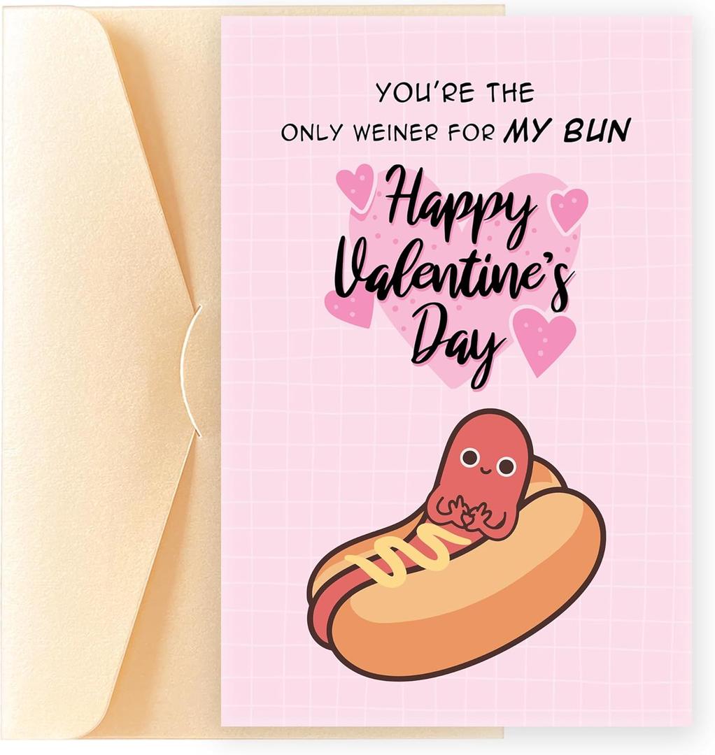 3 x POMELION Valentines Day Card for Him, Husband from Wife - Funny Birthday Card Gifts for Husband, Boyfriend, Men - Gift Idea to Lover, Boyfriend - Valentine's Card