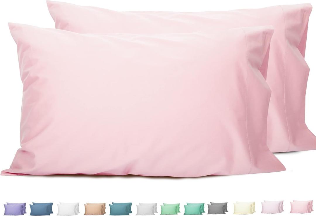 Sunflower King Pillowcases Set of 2, 100% Cotton King Pillow Cases 2, 2040 inches Dark Pink, Soft and Breathable