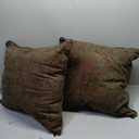 Blazing Needles Corded Jacquard Chenille Floor Pillows (Set of 2), 25", Floral Tan
