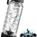 FANS-ONE Electric Protein Shaker Bottle, 24 oz USB C Rechargeable Electric Mixer, Shaker Cups for Protein Shakes and Meal Replacements, Portable Blender Self Mixing Cup for Gym Workout, Transparent