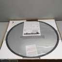 G-LEAF Black Round Mirror 24 inch, Circle Mirror for Bathroom, Entryway, Vanity, Living Room, Round Bathroom Mirror for Wall