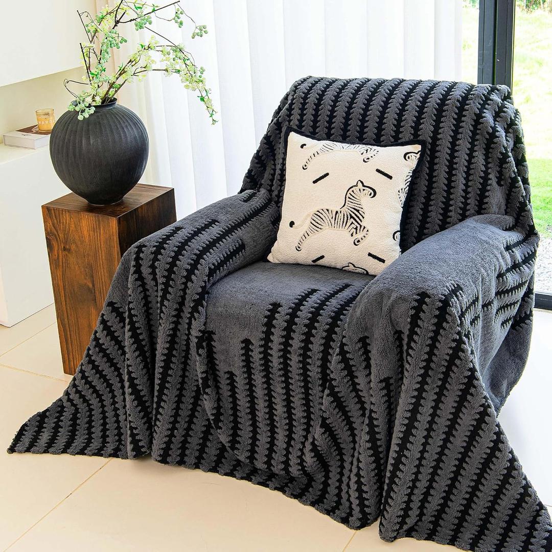 Non Slip Couch Covers for Cushion Couch Sofa, Pet Friendly Sofa Covers Washable, Heavy Duty Scratch Resistant Furniture Cover for Dogs, 71" x 91", Gray (Drny-grey)