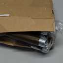 Heavy Duty Curtain Rods for Windows 72 to 144 Inch, 1 Inch Bronze Curtain Rods for Outdoor, Farmhouse, Bedroom, Kitchen, Living Room, Adjustable Easy Install Drapery Rod (A2,Bronze,30"-150")