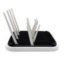 Baby Bottle Drying Rack Dryer Space Saving Travel Holder for Pump Cup Plastic Accessories(Black White)