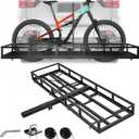 2-Bike Hitch Rack for 2" Receiver - Convertible Bike Carrier & Cargo Carrier Platform, Heavy-Duty Hitch Mount Bicycle Rack for Cars, SUVs, Trucks