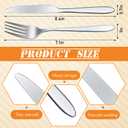 Nuenen 300 Pcs Forks and Knives Stainless Steel Silverware Set Include 150 Dinner Forks and 150 Knives Flatware tableware Cutlery Set for Home Restaurant, Mirror Polished, Dishwasher Safe