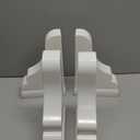 Ripeng 4 Pcs 2 x 6 Pergola End Cap Vinyl White Pergola Finial Cap for Finished Look Durable Outdoor Accessory Fits True Post for Garden Patio or Backyard Decor