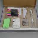 16" LumiBoard LED Drawing Board for Kids - 7 Colors & 10 Modes Rechargeable Acrylic LED Note Board with 7 Markers Cleaning Kit, Sketching & Birthday Gifts for Kids/Girls/Teens (White)