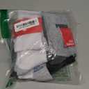 PUMA boys 6 Pack Cut Crew Socks, White/ Grey/ Black, 7-8.5 US