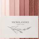 NICROLANDEE 8 Rolls Rose Gold Premium Crepe Paper Rolls for DIY Gift Wrapping Paper Crafts Birthday Wedding Holiday Paper Flower, 20 inches Wide by 6.56 ft Long, 4 Colors