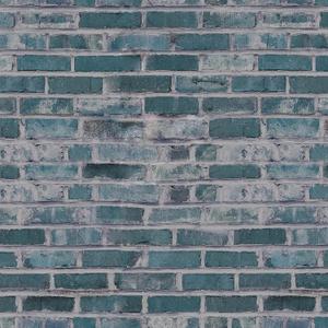 Blue Green Brick Wallpaper Peel and Stick - 17.3" x 394" Textured Faux Backsplash - Removable Self-Adhesive 3D Contact Paper for Walls, Fireplace