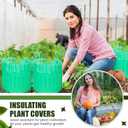 16 Pack Wall of Water Plant Covers 24" Reusable Garden Season Extender Insulating Protector Keep Plants Warm for Early Spring Tomatoes Peppers Cold Weather Frost Protection Wind Guard(Green)