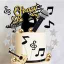 Microphone Music Cake Topper Karaoke Singer Birthday Cake Decor