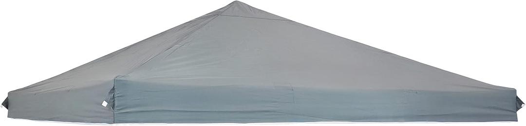 Sunnydaze 12x12 Canopy Replacement Top - Replacement Canopy Cover Only - Heavy-Duty PU-Coated 150D Oxford Fabric - Gray