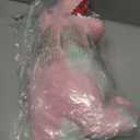 MorisMos Dinosaur Stuffed Animal with Babies,23.6'' Big Mommy Stuffed Dino T-rex with 3 Baby Dino Stuffed Toys & 3 Eggs Plush Inside Belly, Boy Girl Dinosaur Toys for Kids 3-5, Pink T-rex Toys Gift