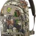 TIDEWE Hunting Backpack with Waterproof Rain Cover, 25L Hunting Pack, Durable Hunting Day Pack for Bow Rifle Gun (Next Camo G2)