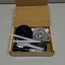 Amolliar Plastic Mason Jar Soap Dispenser Lids(2) - Universal Pump Replacement for Regular Mouth Jar - Long Tubes & Cute Lables -Farmhouse Decor for Kitchen, Bathroom, Dish Soap, Lotions, Hand Soap (Black)