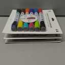 U Brands Fine Tip Dry Erase Markers with Eraser, Magnetic Double Ended Whiteboard Markers, Low Odor, Assorted Bright Colors, Set of 6 (1 Count (Pack of 6))