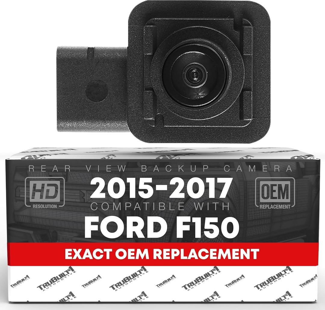 Rear View Backup Camera - Compatible with 2015-2017 Ford F-150, 2018-2019 Ford Lobo - Reverse Park Assist Camera Replacement - OEM FL3Z19G490D, 590-080 Rear View Backup Camera - Compatible with 2015-2017 Ford F-150, 2018-2019 Ford Lobo - Reverse Park Assist Camera Replacement - OEM FL3Z19G490D, 590-080