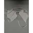 Women's Triangle Bikini Tops String Sexy Halter Push Up Padded Swimsuit Top (Medium, White)