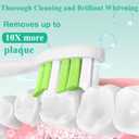 Aoremon Replacement Heads for Philips Sonicare C2 W Electric Toothbrush Heads fit for Phillips Sonicare Diamondclean Protectiveclean 4100 5100 6100 Brush Head for W2 W3, 8 Count White
