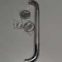 16 Inch Anti-Slip Shower Grab Bar, iMomwee Chrome Stainless Steel Bathroom Grab Bar Handle with Textured Grip, Shower Balance Bar, Safety Hand Rail Support, Handicap Elderly Senior Assist Bath Handle