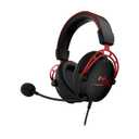 HyperX Cloud Alpha - Gaming Headset, Dual Chamber Drivers, Legendary Comfort, Aluminum Frame, Detachable Microphone, Works on PC, PS4, PS5, Xbox One, Xbox Series X|S, Nintendo Switch and Mobile – Red
