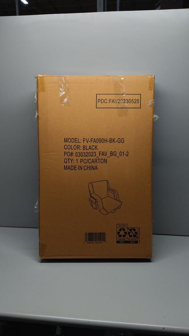 Flash Furniture Malta Heated Stadium Seat with Back Support, 6 Recline Positions, Portable Chair with Backpack Straps, USB Battery Pack Not Included, Black