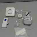 WiFi Motion Sensor, Smart Motion Detector Kit with Phone App Alerts, Includes Gateway Hub, PIR Motion Sensor, Doorbell Button, Door Sensor, DIY Burglar Alarm for Home Business Apartment 2.4GHz Wi-Fi (White)