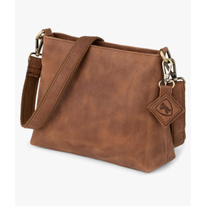 BERLINER BAGS Vintage Genuine Leather Shoulder Bag Marbella S, Small Crossbody Purse for Women