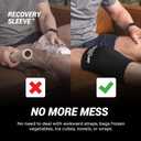 2 x Shogun Compression Ice Sleeve X Large (21-26")- Reusable Hot and Cold Compression Sleeve, Ice Sleeve for Elbows, Ankle, Knees & Calves. Multipurpose Fit for Muscle, Joint Pain Relief & Injury Recovery