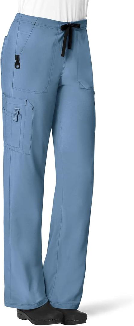 Carhartt Women's Cross-Flex Boot Cut Cargo Pant (X-Large Petite, Azure Blue)