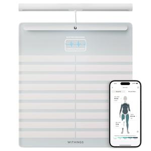 WITHINGS Body Scan - Smart Scale, Segmental Body Composition, ECG, White