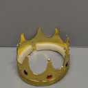 Adorox Gold Royal King Plastic Crown Prince Costume Accessory (24k)