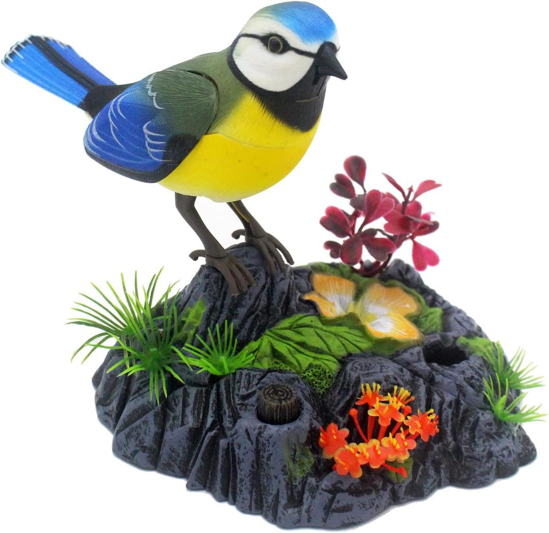 Tipmant Cute Electronic Birds Toys Pets Simulation Realistic Move Chirp Electric Office Home Desk Decor Decoration Kids Birthday Gifts (Blue & Yellow) Tipmant Cute Electronic Birds Toys Pets Simulation Realistic Move Chirp Electric Office Home Desk Decor Decoration Kids Birthday Gifts (Blue & Yellow)