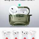 ESR for AirPods Pro 2 Case (2023/2022/2019, 2nd/1st Gen), Compatible with AirPods Pro 2nd Generation (USB-C/Lightning Cable), Effortless MagSafe, Drop-Proof Lock, Easy Open, Cyber Series,Army Green