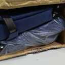 Stadium Seats for Bleachers 2 Pack w/Back Support Bleacher Seat Soft Cushion Light Weight with Shoulder Strap & Cup Holder, Front & Back Zipper Pocket, Suitable for Sports Events,Navy