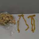 Glitinsel 20 Pcs Khaki Large Velvet Christmas Bows 4.7" x 11" Big Pre Tied Handmade Fringe Velvet Ribbon Bows 1" Wide Rustic Crafts Gift-Bows with Twist Tie for Gift Wrapping Christmas Decor