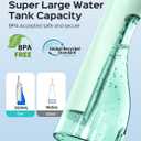 COSLUS E40 Portable Water Flosser for Teeth: 10 Pressure Settings Professional Water Dental Pick for Orthodontic, Braces & Sensitive Gums - Cordless for Travel Use, for Adults Teens, BPA-Free