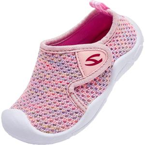 GUBARUN Toddler Boys Girls Sneakers Kids Lightweight Tennis Shoes Breathable(Pink Toddler 6)