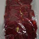 26 Pcs Burgundy Small Velvet Bows Decorations Vintage Christmas Ornaments for Christmas Tree Gift Wrapping Wreath Table Fireplace Garland and Xmas Party (Burgundy Red)