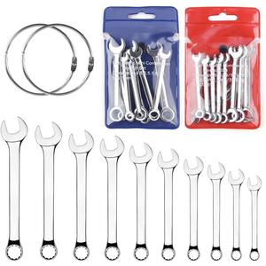 Mini Wrench Set Open End Wrench Combination Wrench Small Wrench Set, Metric and SAE (MET & SAE)
