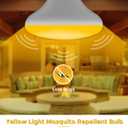 EvaStary Yellow Bug Light Bulb Outdoor, 100W Equivalent Yellow Amber Bulbs, 11W BR30 LED Flood Lighting Not-Attracting Bugs Lights for Porch Lights, E26 Base 5/6 inch Recessed Can Light Bulbs, 2 Pack