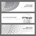 Tub Drain Protector Drain Hair Catcher,Stainless Steel Bathtub Shower Drain Hair Stopper Strainer Trap for Wash Basin Shower Bathroom Kitchen Sink to Catch Hair Debri and Foreign Objects Easil